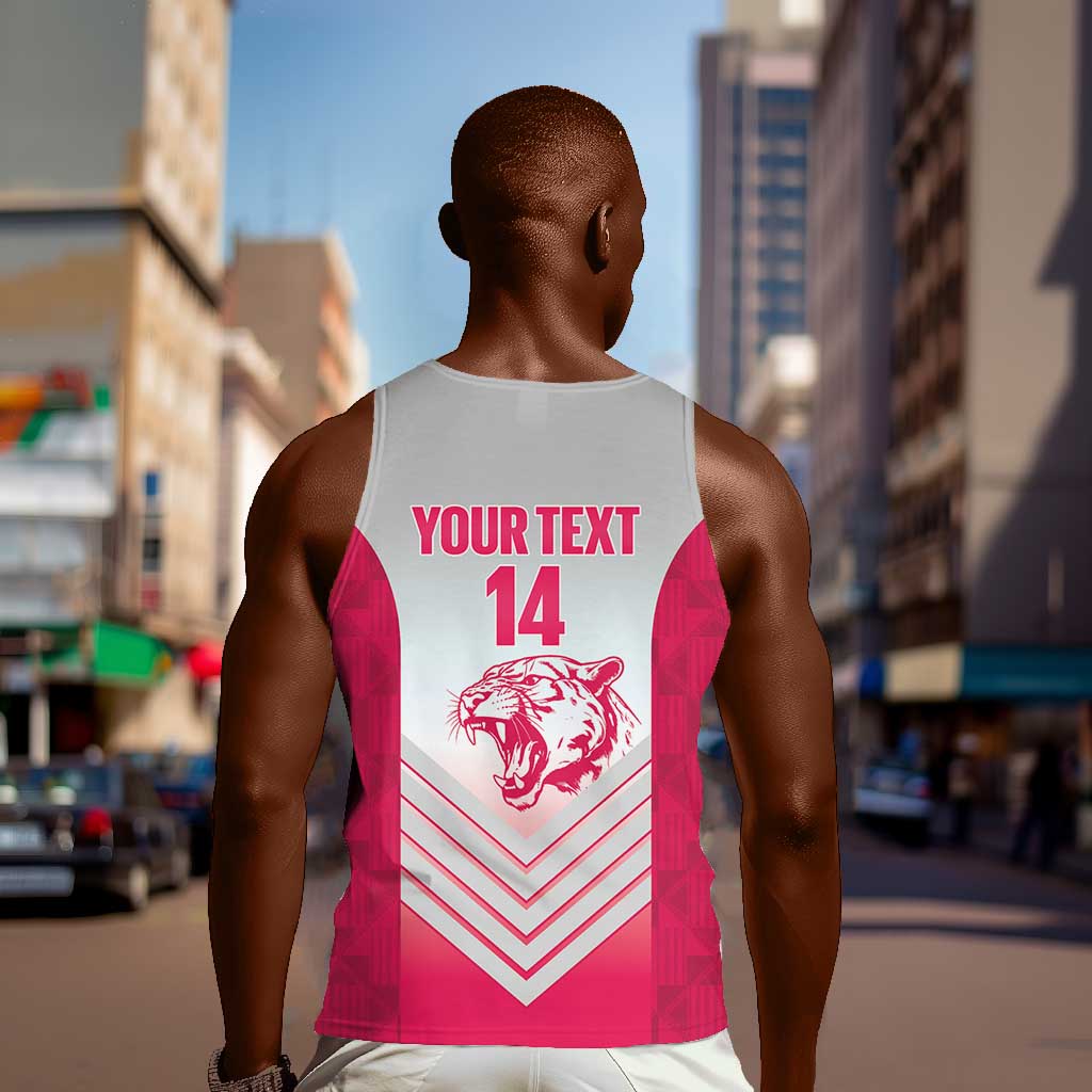 South Africa Rugby Custom Men Tank Top Come On Puma African Pattern