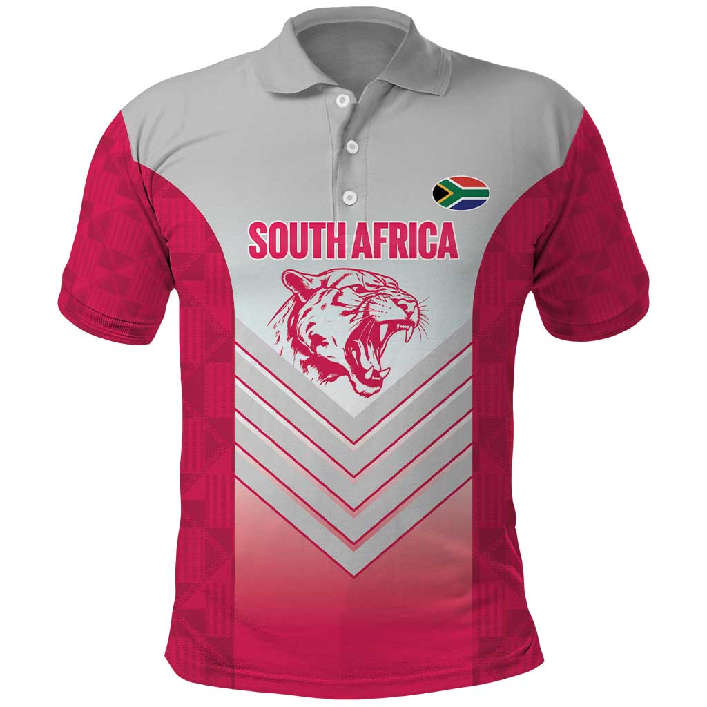 South Africa Rugby Custom Polo Shirt Come On Puma African Pattern