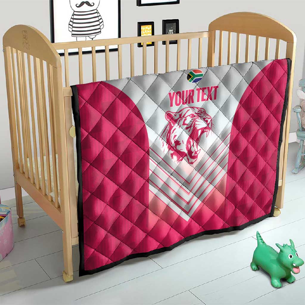 South Africa Rugby Custom Quilt Come On Puma African Pattern