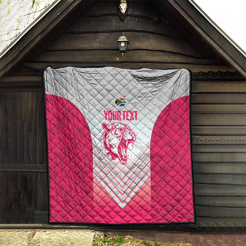 South Africa Rugby Custom Quilt Come On Puma African Pattern