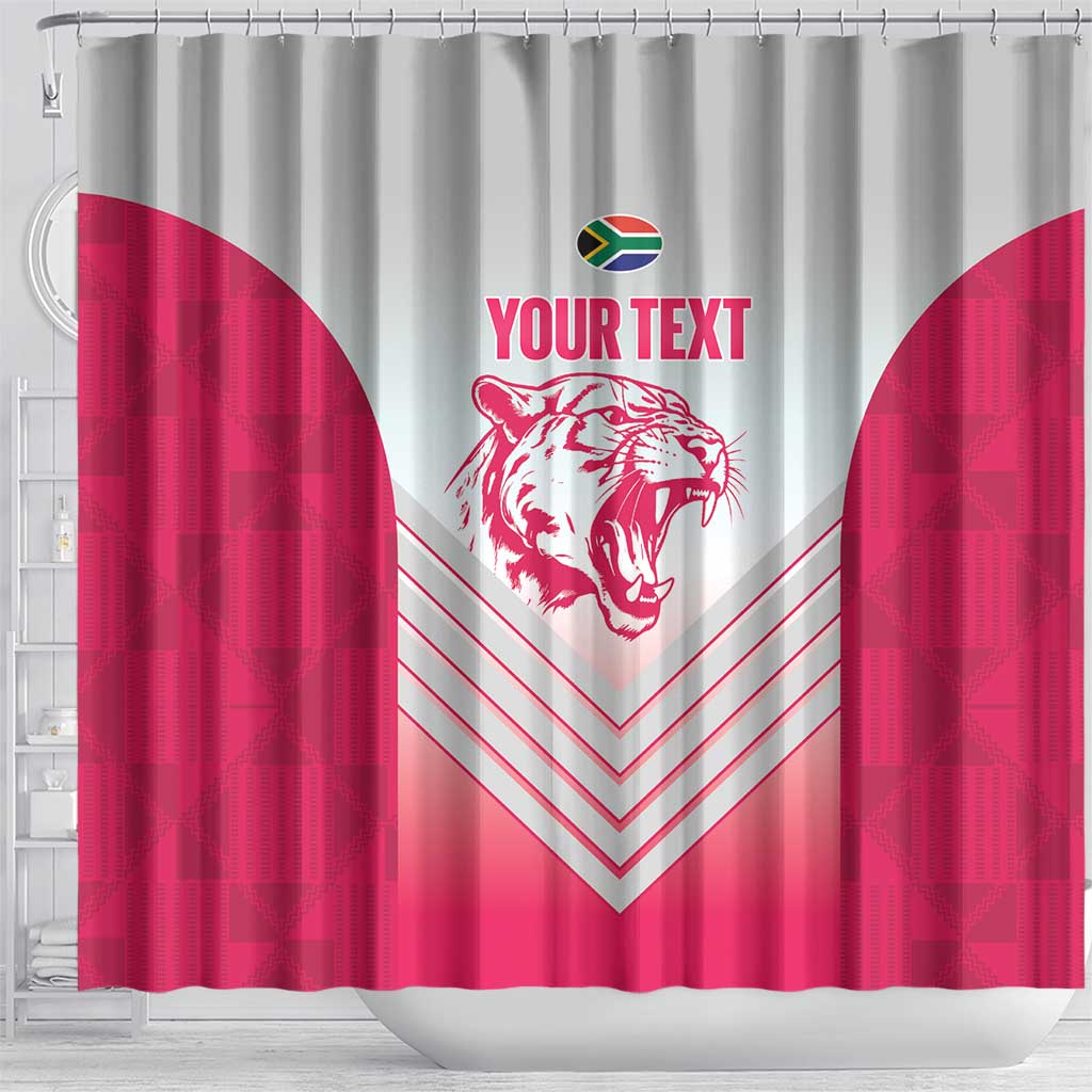 South Africa Rugby Custom Shower Curtain Come On Puma African Pattern