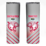 South Africa Rugby Custom Skinny Tumbler Come On Puma African Pattern