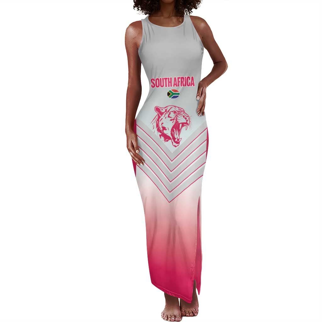 South Africa Rugby Custom Tank Maxi Dress Come On Puma African Pattern