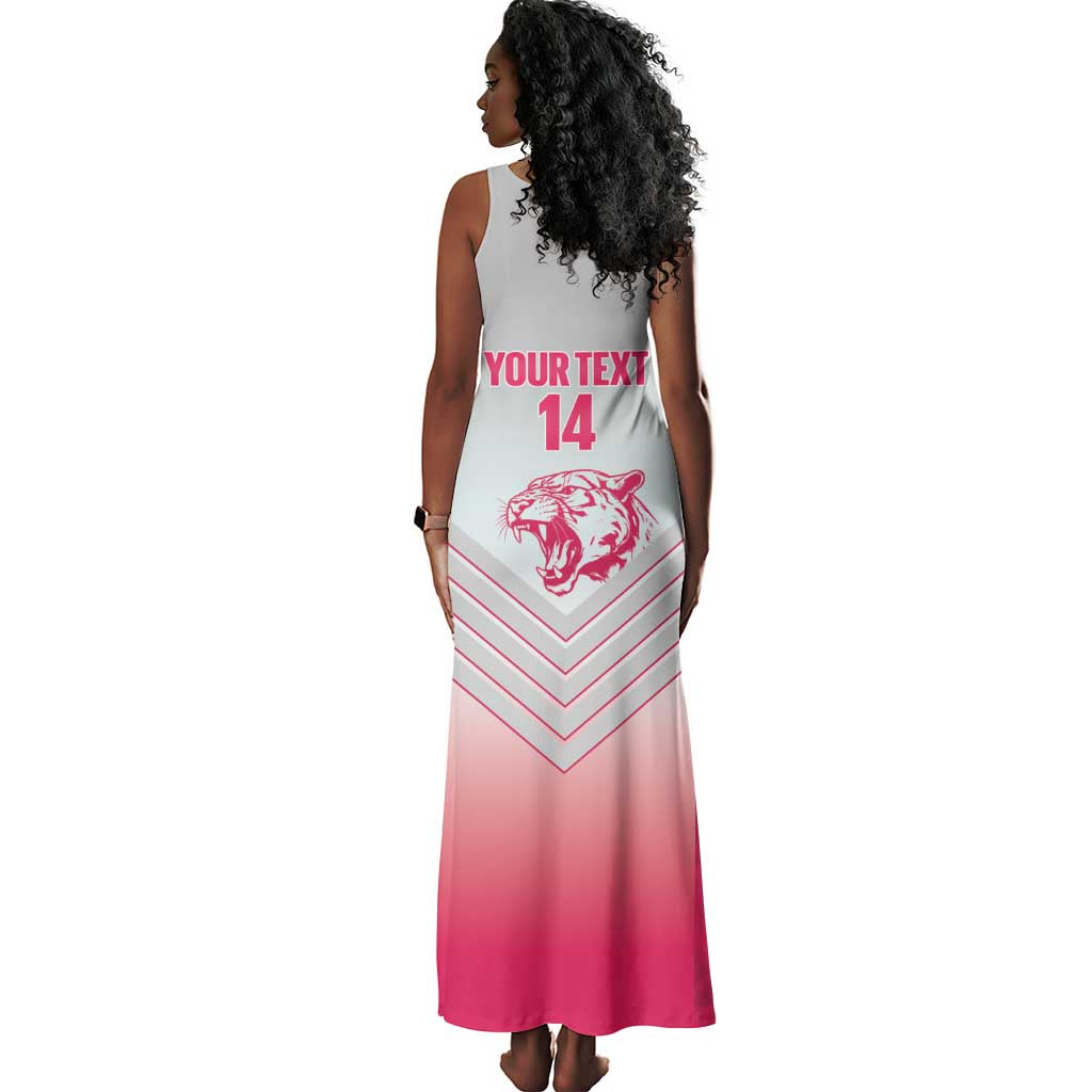 South Africa Rugby Custom Tank Maxi Dress Come On Puma African Pattern
