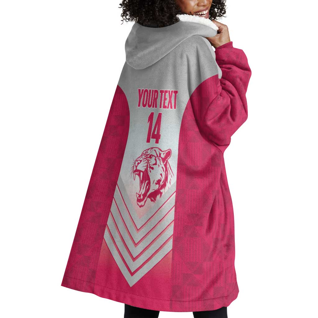 South Africa Rugby Custom Wearable Blanket Hoodie Come On Puma African Pattern