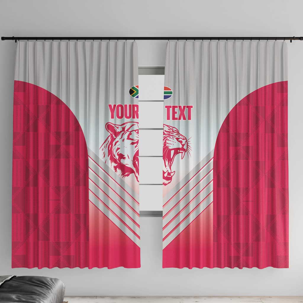 South Africa Rugby Custom Window Curtain Come On Puma African Pattern