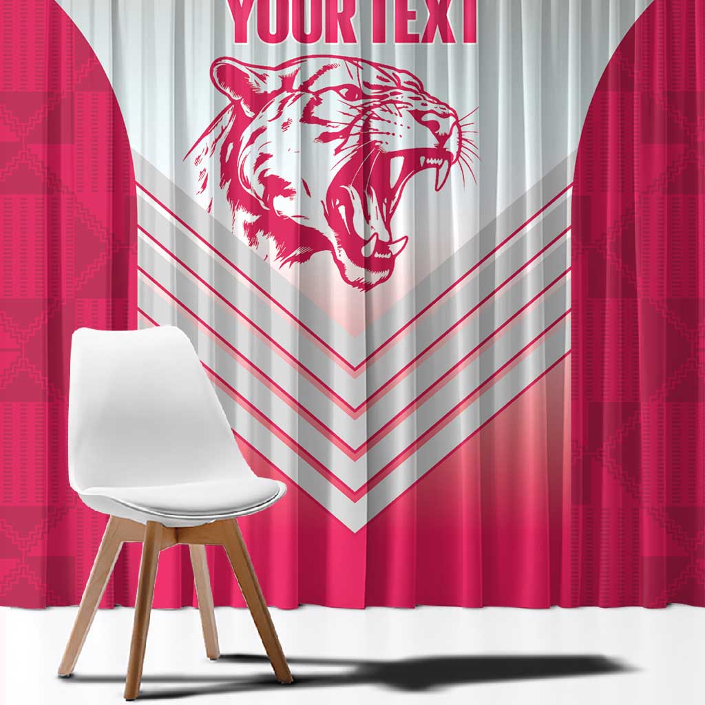 South Africa Rugby Custom Window Curtain Come On Puma African Pattern