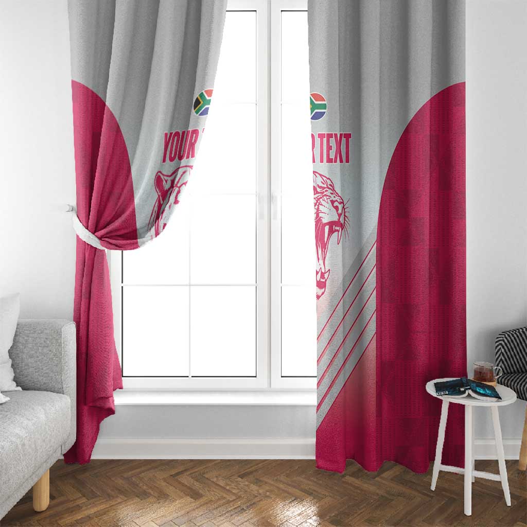 South Africa Rugby Custom Window Curtain Come On Puma African Pattern