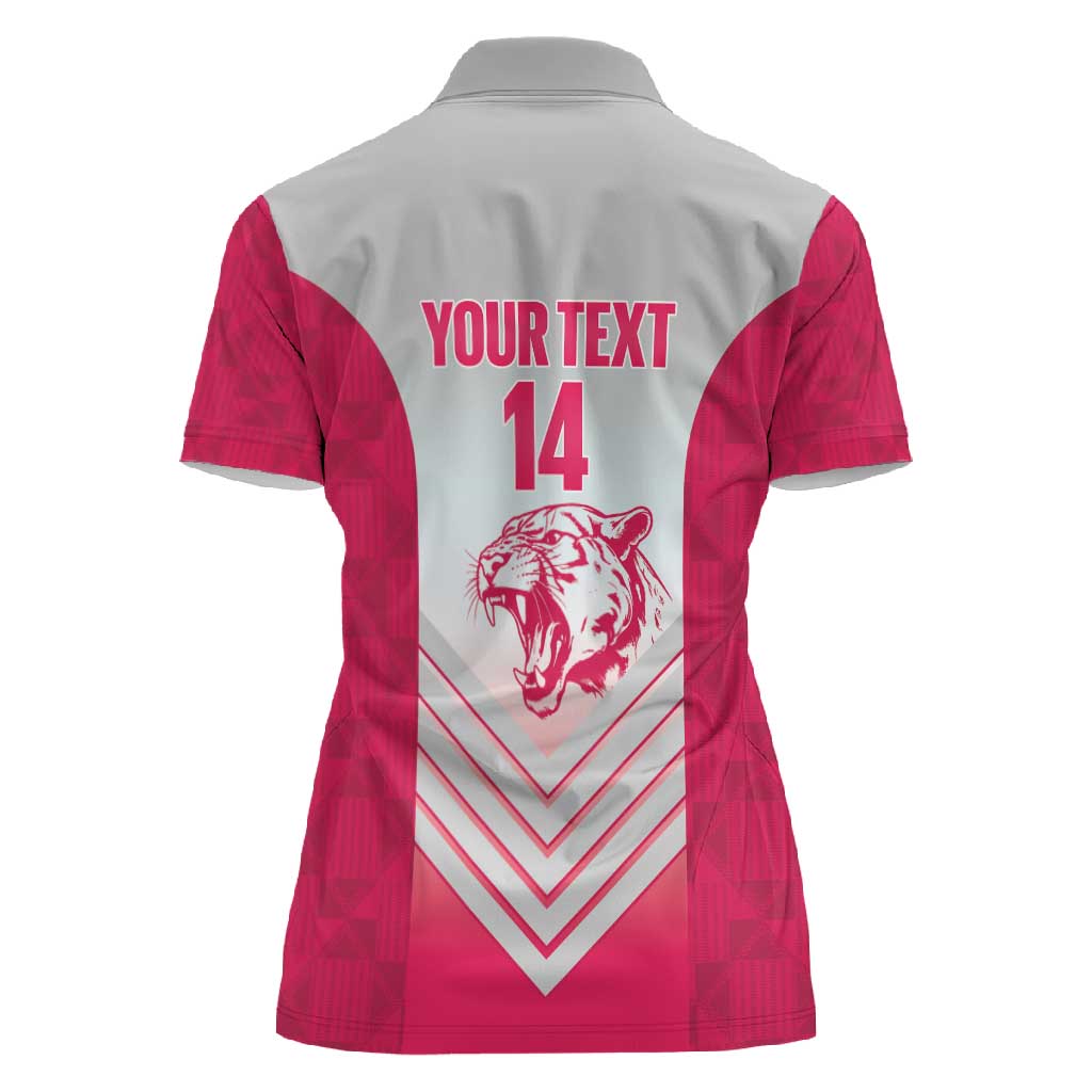 South Africa Rugby Custom Women Polo Shirt Come On Puma African Pattern