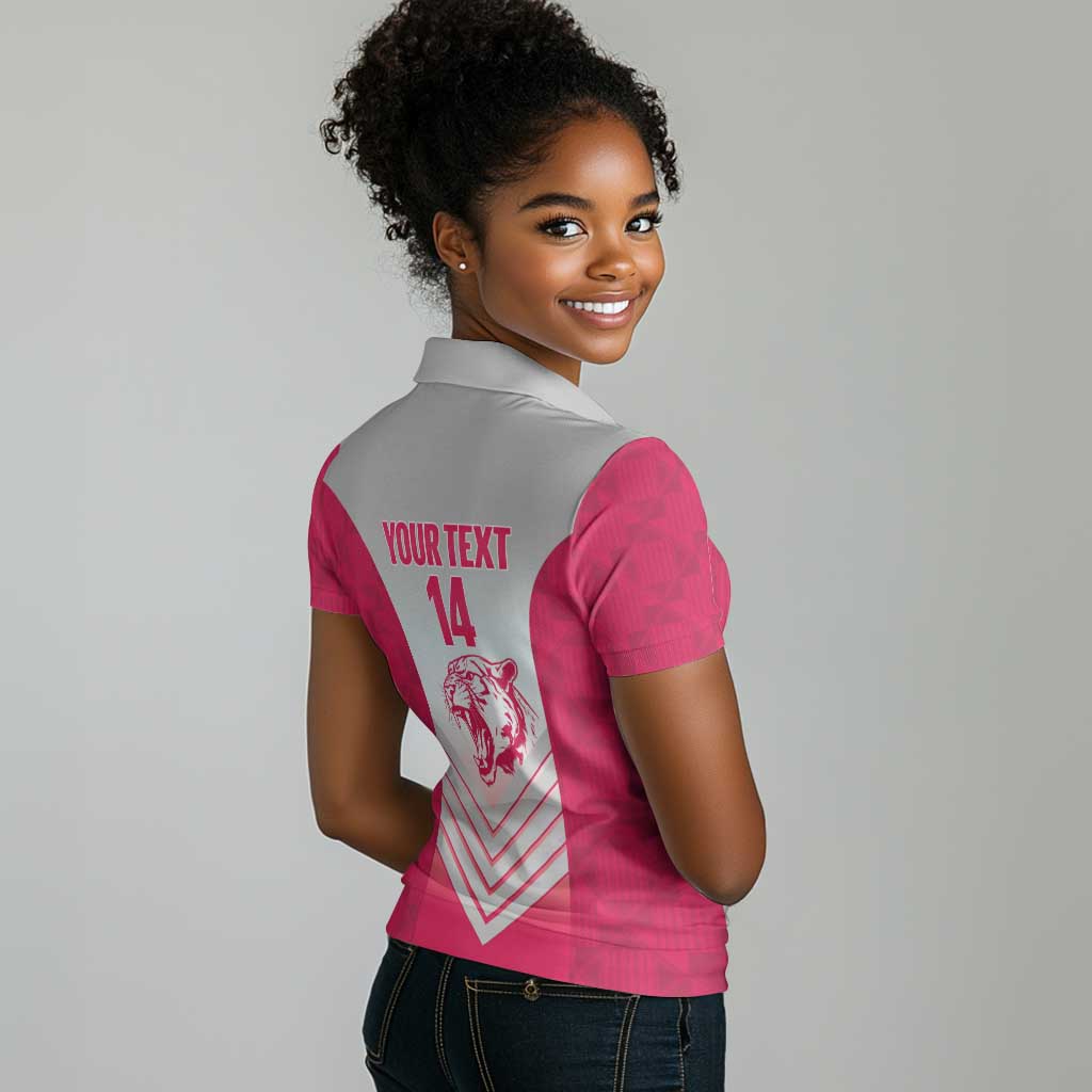 South Africa Rugby Custom Women Polo Shirt Come On Puma African Pattern