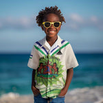 Personalised Lesotho Independence Day Kid Hawaiian Shirt Aloe Polyphylla Mix Coat Of Arms