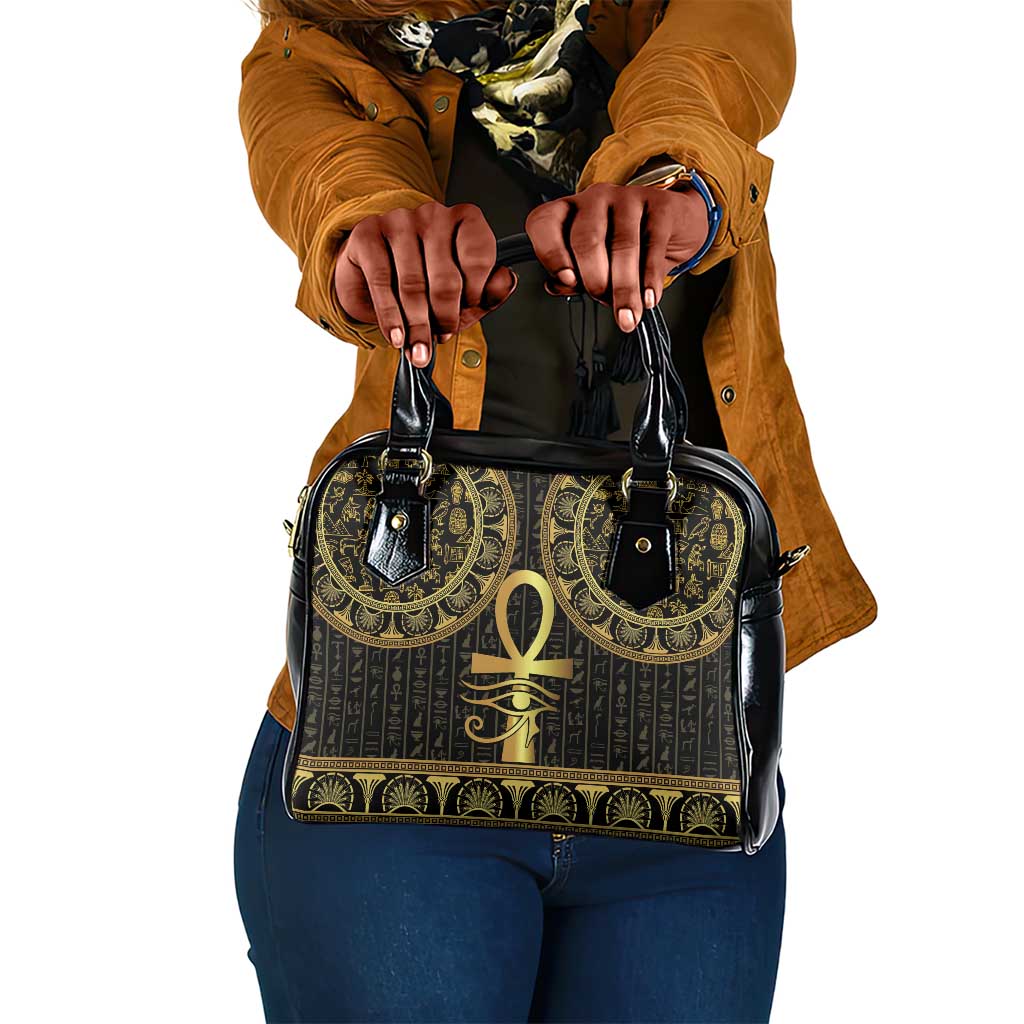 Ankh On Blue Shoulder Handbag Pan African DT02 main image 1