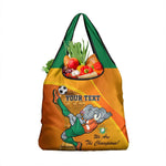 Custom Ivory Coast Football Grocery Bag 2024 Mascot With Champions Trophy