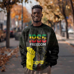 Juneteenth Freedom Day Sweatshirt 1865 Black Independence African Pattern