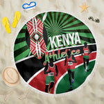 Afro Athletics Kenya Beach Blanket Olono Maasai Shield Running Way - African Pride