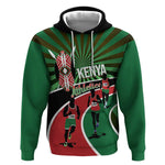 Afro Athletics Kenya Hoodie Olono Maasai Shield Running Way - African Pride