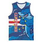 Custom Cape Verde Football Basketball Jersey Blue Sharks Mascot - African Pride