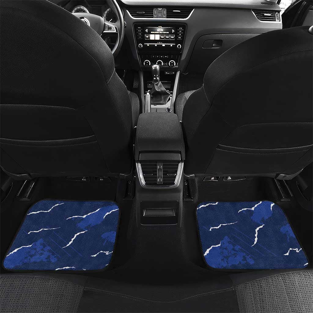 Custom Cape Verde Football Car Mats Blue Sharks Sporty