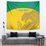 Personalized Gabon Football Tapestry Allez Les Pantheres