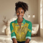 Personalized Gabon Football Women Casual Shirt Allez Les Pantheres LT14