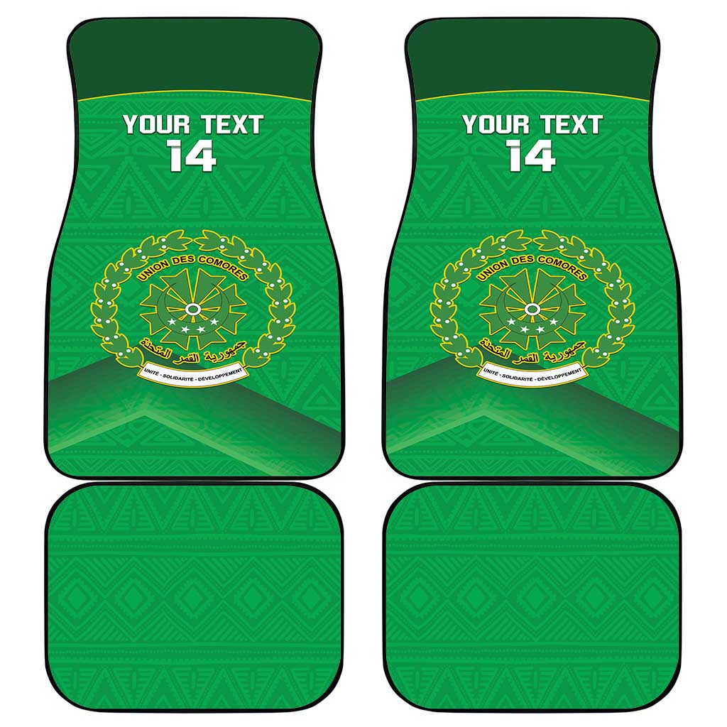 Custom Comoros Football Car Mats Allez Les Coelacantes