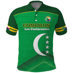 Custom Comoros Football Polo Shirt Allez Les Coelacantes