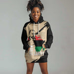 Marcus Garvey Day Hoodie Dress UNIA Flag Mix African Map - African Pride