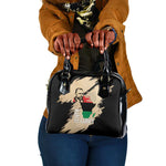 Marcus Garvey Day Shoulder Handbag UNIA Flag Mix African Map - African Pride