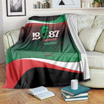 Marcus Garvey 1887 Blanket African Map Curves Style - African Pride