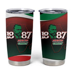 Marcus Garvey 1887 Tumbler Cup African Map Curves Style - African Pride