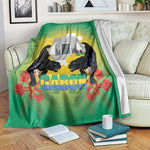 Afro Gabon Independence Day Blanket Memorial Leon Mba Monument - African Pride