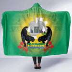 Afro Gabon Independence Day Hooded Blanket Memorial Leon Mba Monument - African Pride