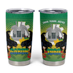 Afro Gabon Independence Day Tumbler Cup Memorial Leon Mba Monument - African Pride
