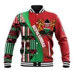 Custom Kenya Cricket Baseball Jacket Simbas African Kente - African Pride