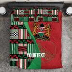 Custom Kenya Cricket Bedding Set Simbas African Kente - African Pride