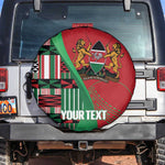 Custom Kenya Cricket Spare Tire Cover Simbas African Kente - African Pride