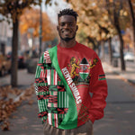 Custom Kenya Cricket Sweatshirt Simbas African Kente - African Pride