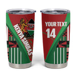 Custom Kenya Cricket Tumbler Cup Simbas African Kente - African Pride