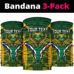 Custom South Africa Rugby Neck Gaiter Go Springboks Kente Bokke LT14