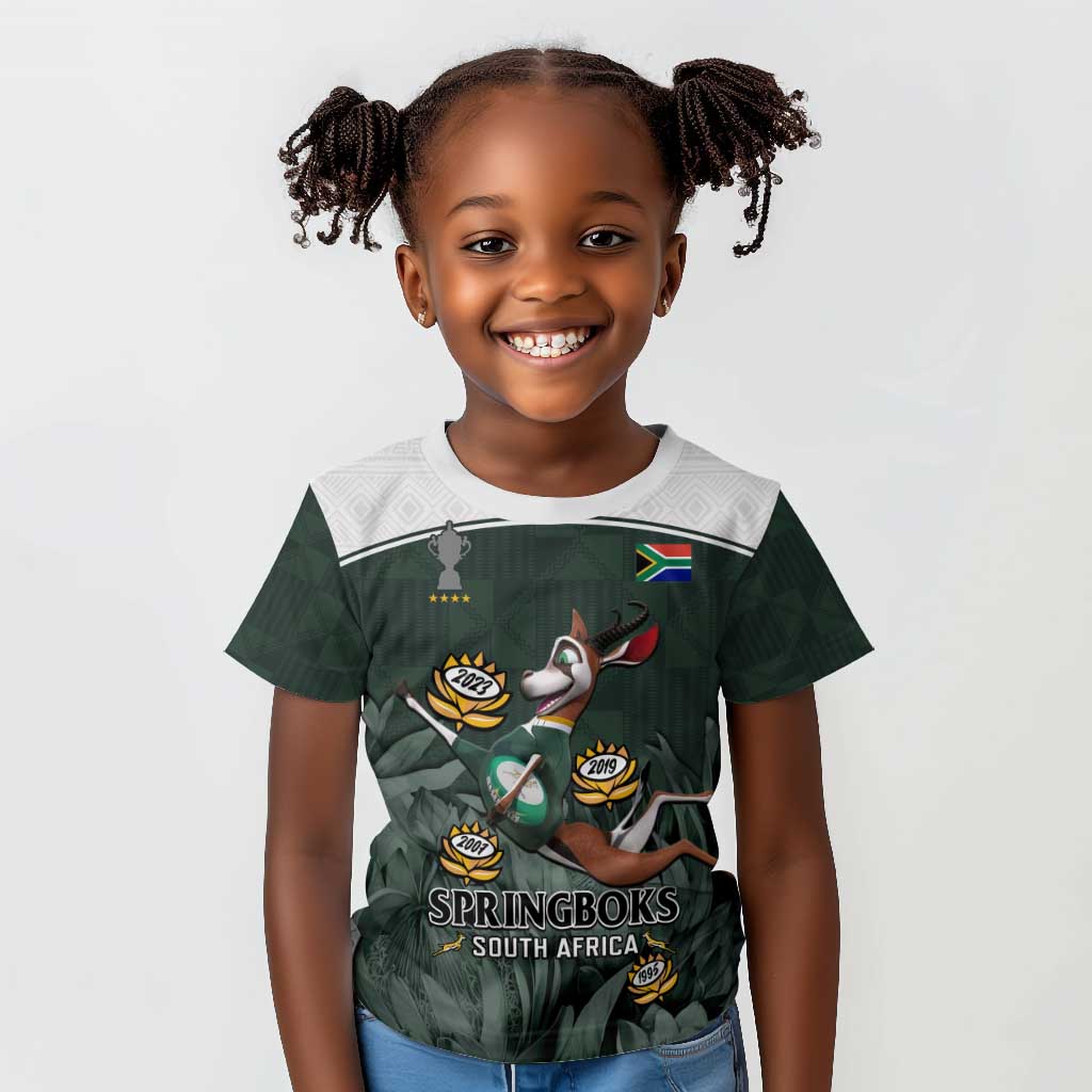 South Africa Rugby Kid T shirt Springboks 4th Champions World Cup Proud ...