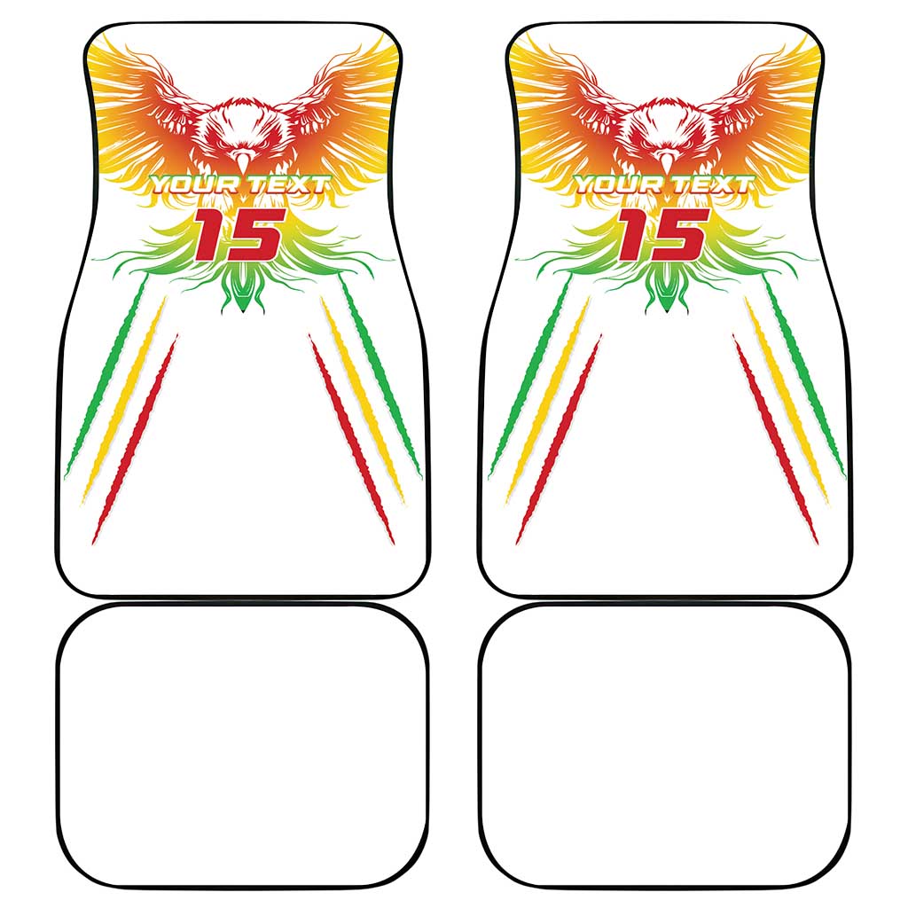Mali Football Custom Car Mats Go Eagles - White Color