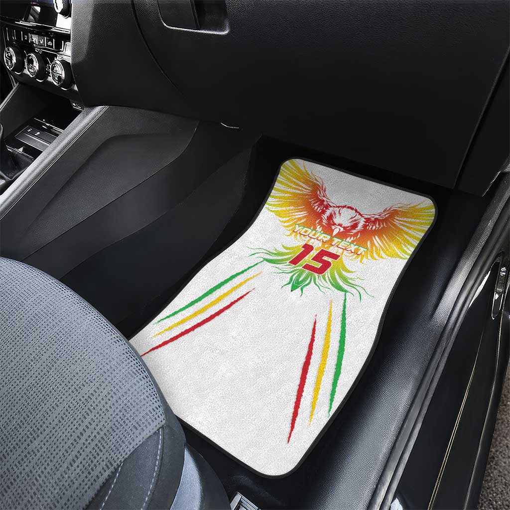Mali Football Custom Car Mats Go Eagles - White Color