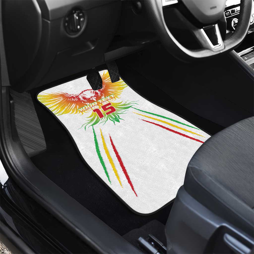 Mali Football Custom Car Mats Go Eagles - White Color
