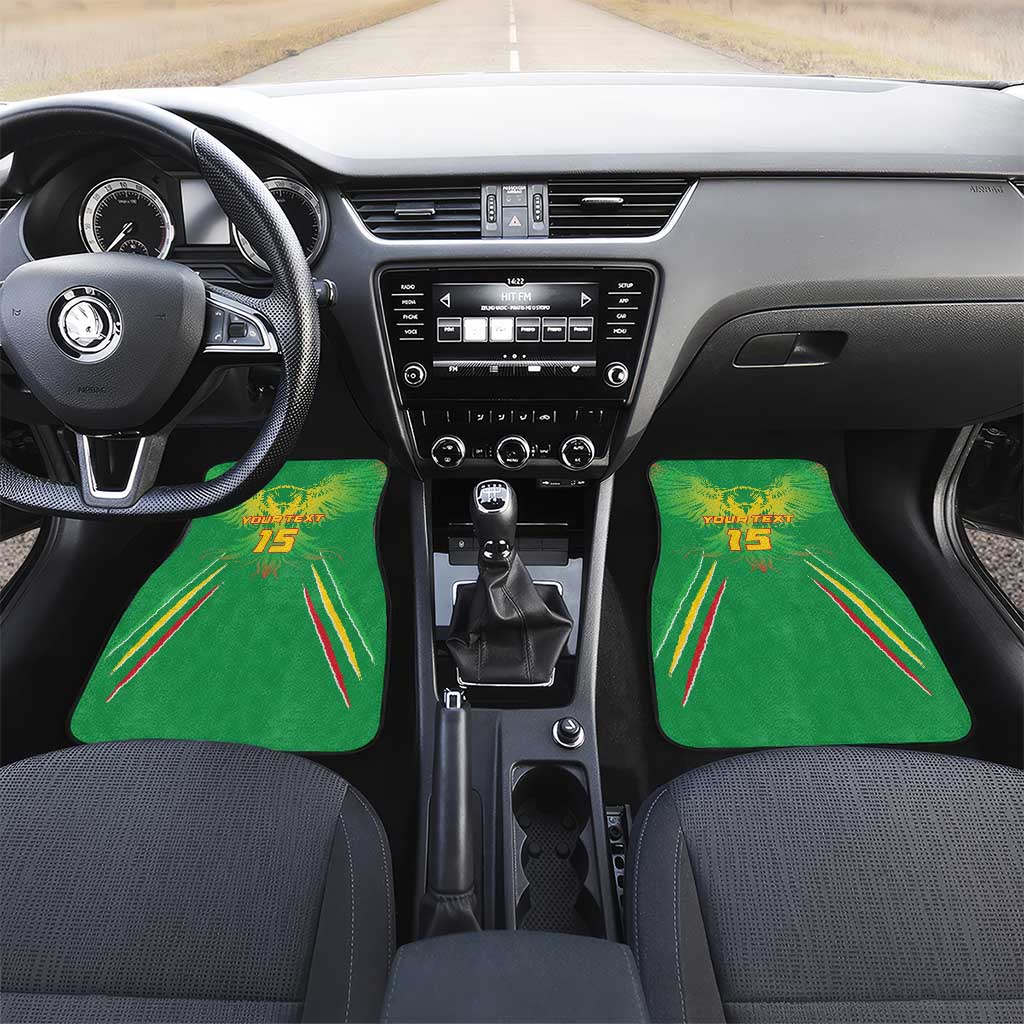 Mali Football Custom Car Mats Go Eagles - Green Color