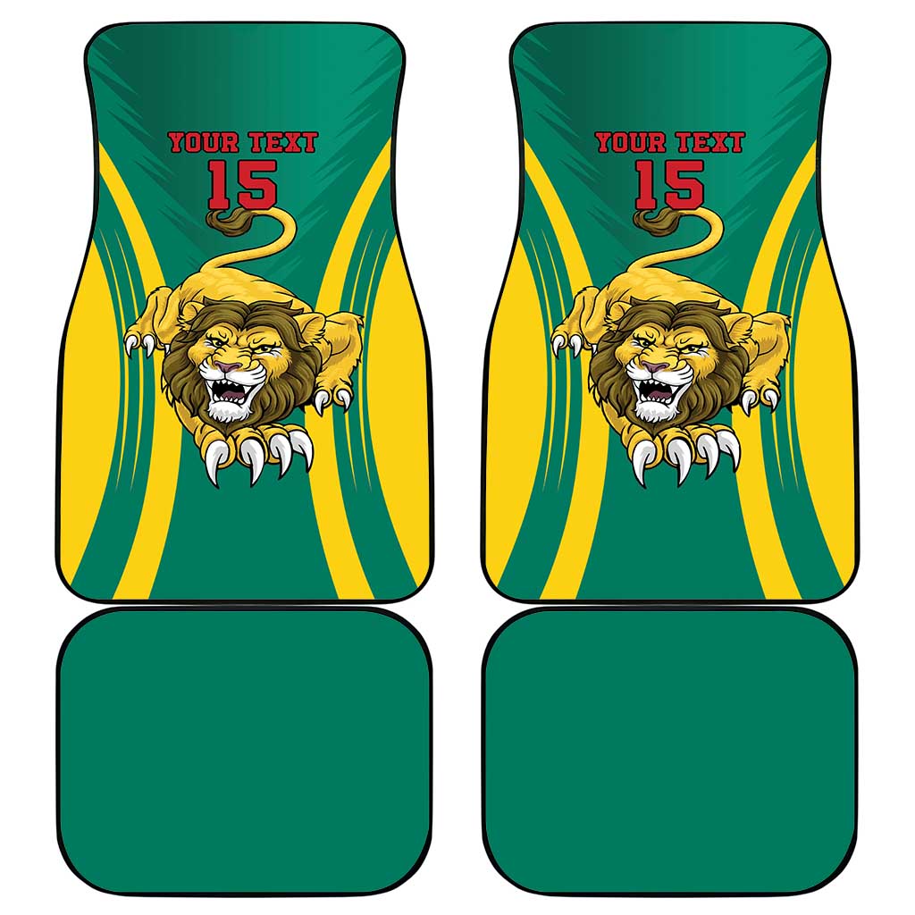Custom Afro Cameroun Football Car Mats Go Les Lions Indomptables
