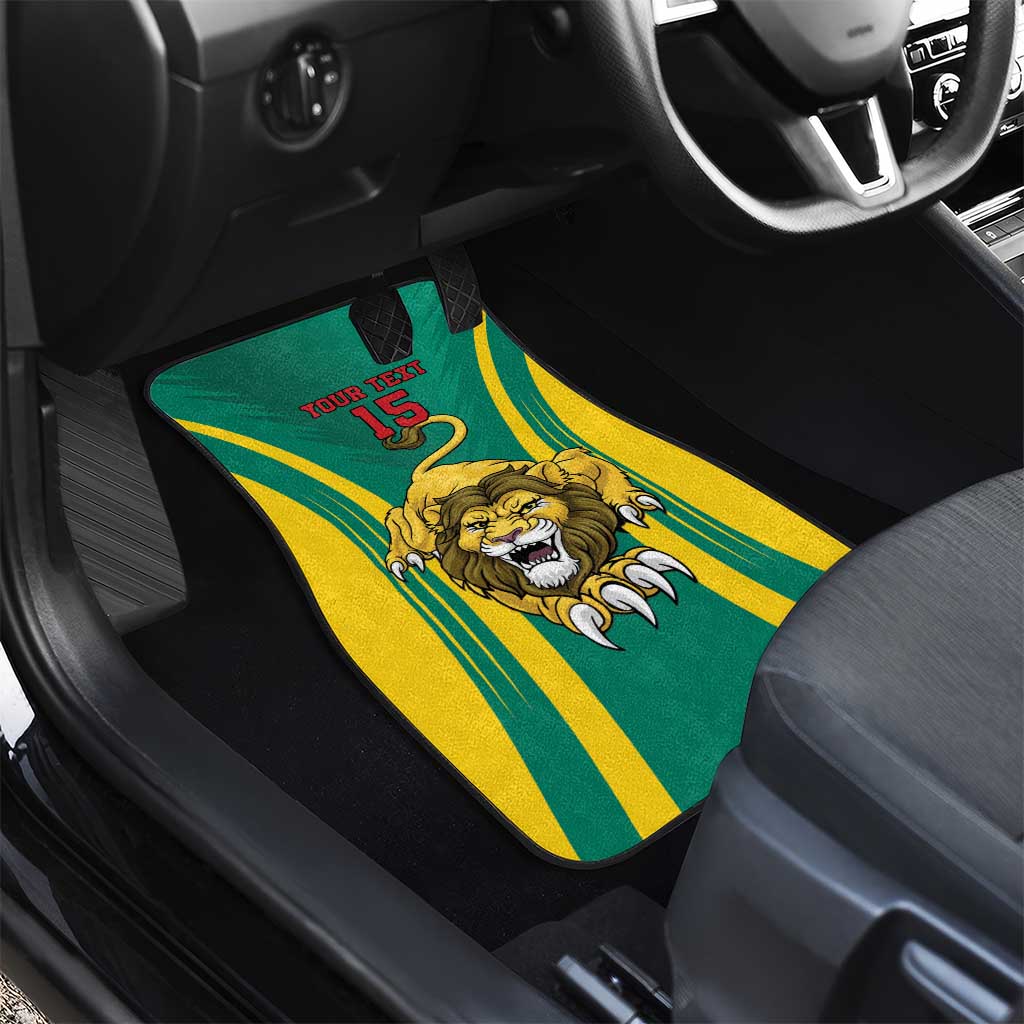 Custom Afro Cameroun Football Car Mats Go Les Lions Indomptables