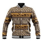 Leopards and Zebra Skins Baseball Jacket Mix African Pattern