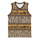 Leopards and Zebra Skins Basketball Jersey Mix African Pattern - African Pride
