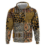 Wild Animal Skins Hoodie African Tribal Pattern