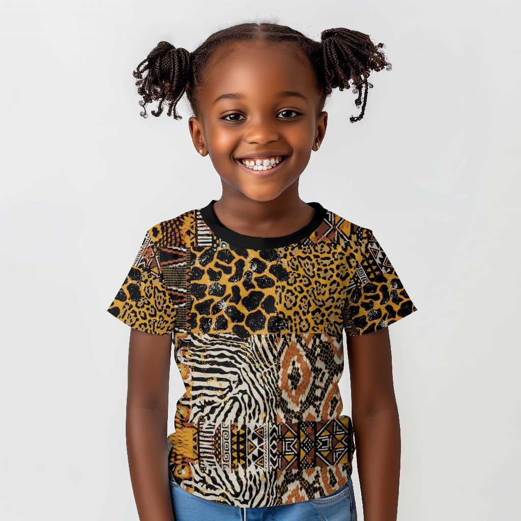 Wild Animal Skins Kid T shirt African Tribal Pattern